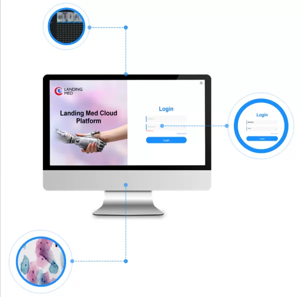 Feratures of Landing Med AI Cervical Cytology Cloud System