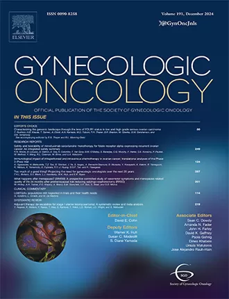 2020, Gynecologic Oncology